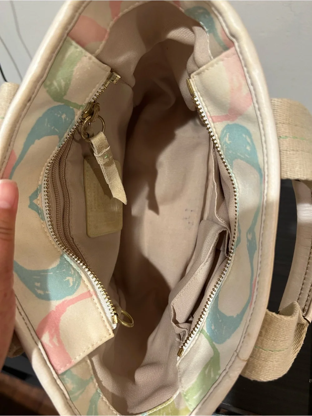 Coach Vintage Hampton Signature Scribble Mini Tote Bag GUC
